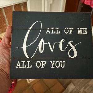 Black and White Wall Decor Sign
